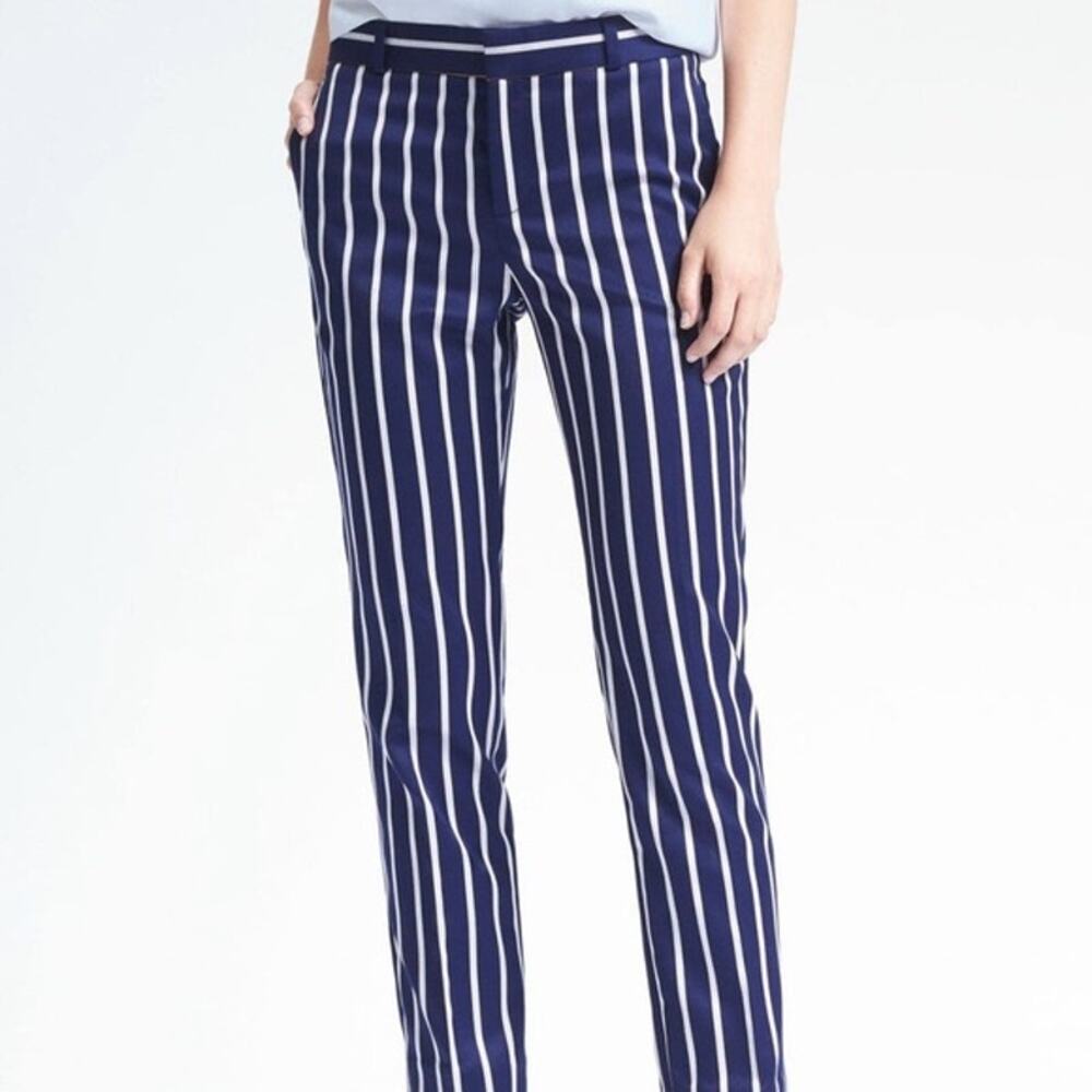 Banana Republic Ryan Slim Straight Pants Navy Size 12